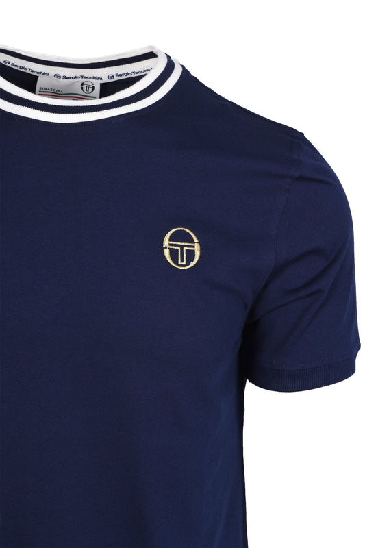 Sergio Tacchini Rainer T-Shirt Maritime Blue/Gardenia