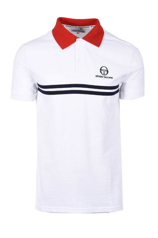 Sergio Tacchini SuperMK2 Polo White/Adrenaline Rush