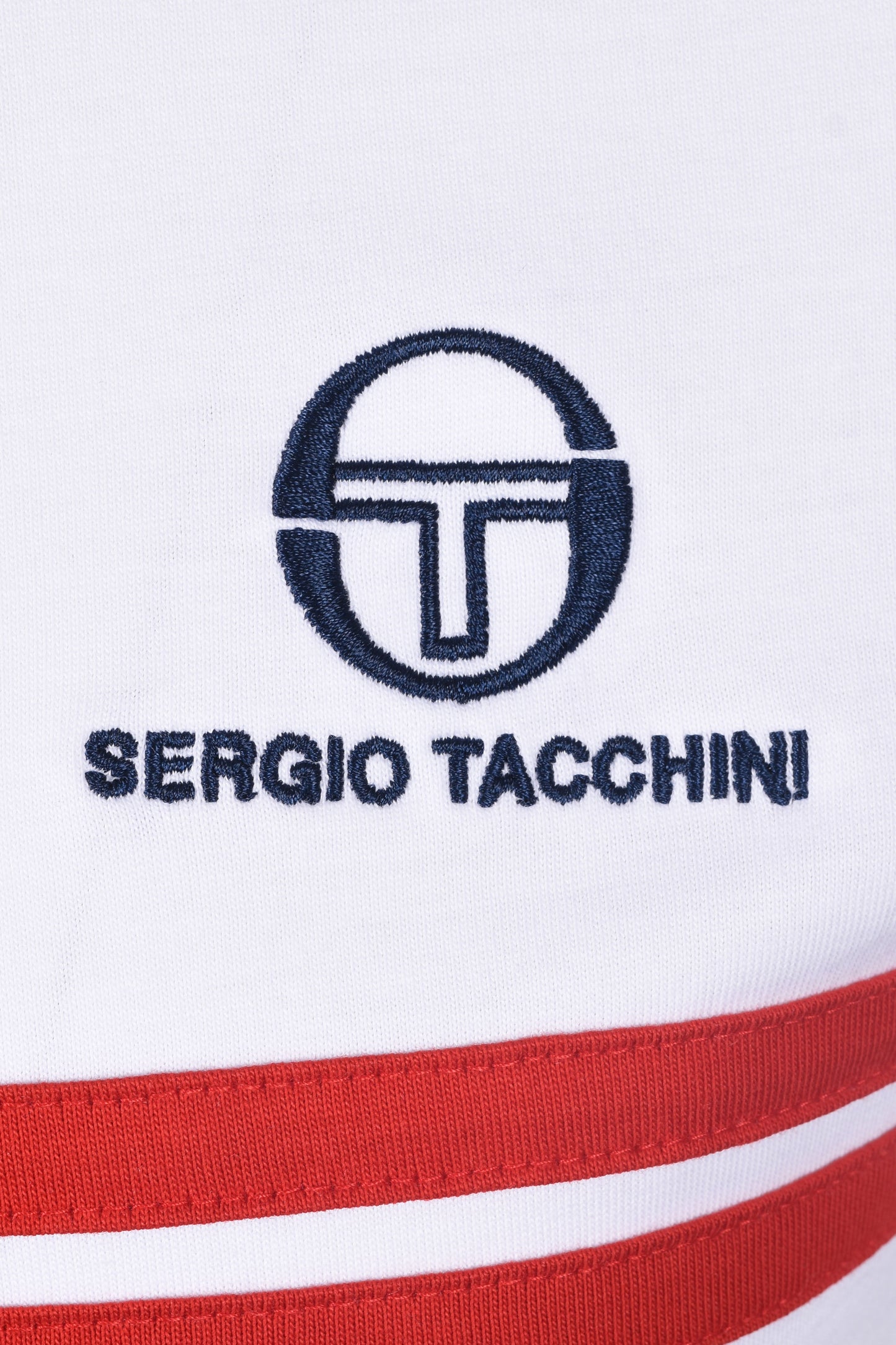Sergio Tacchini SuperMK2 T-Shirt White/Adrenaline Rush
