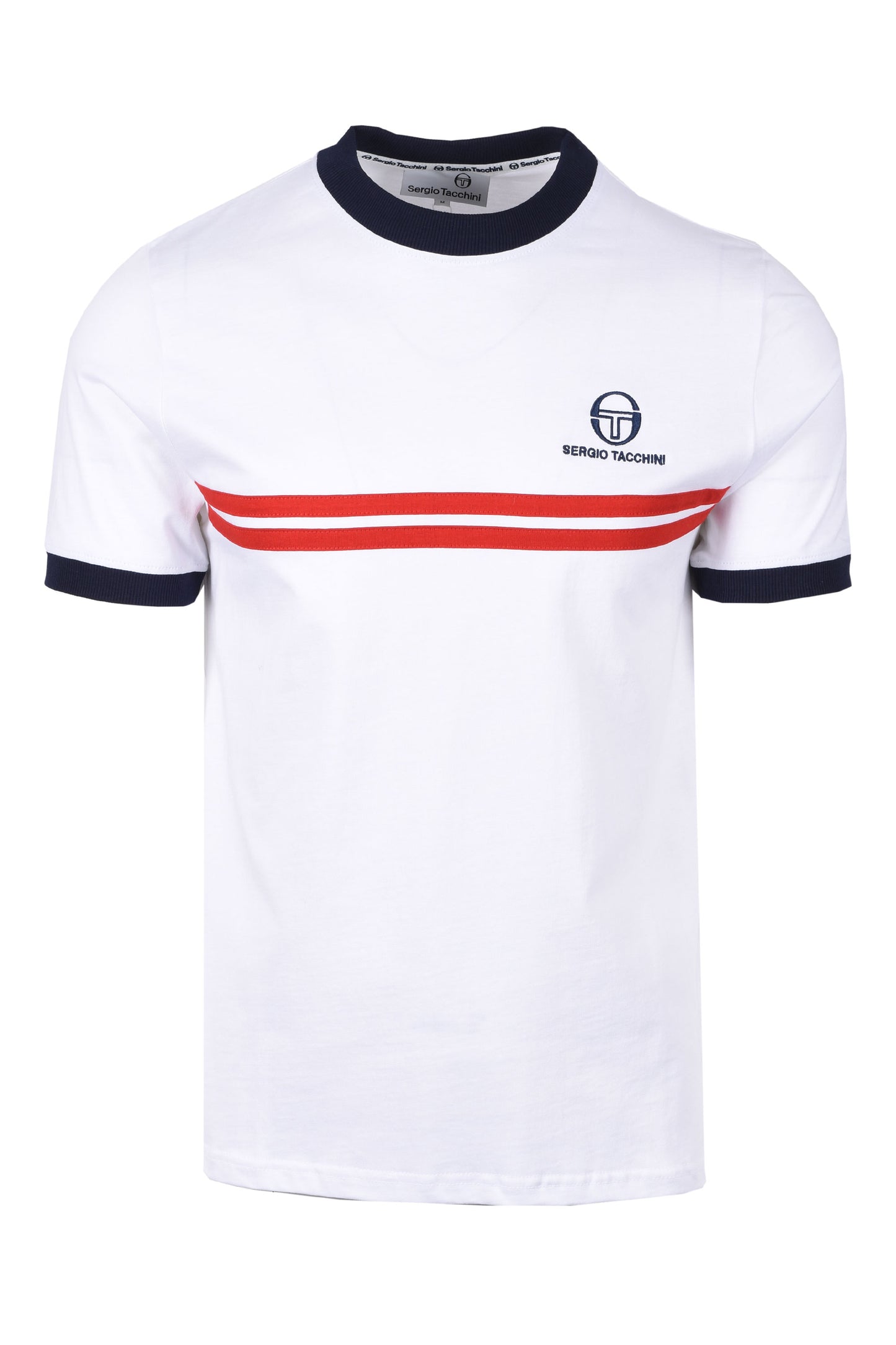 Sergio Tacchini SuperMK2 T-Shirt White/Adrenaline Rush