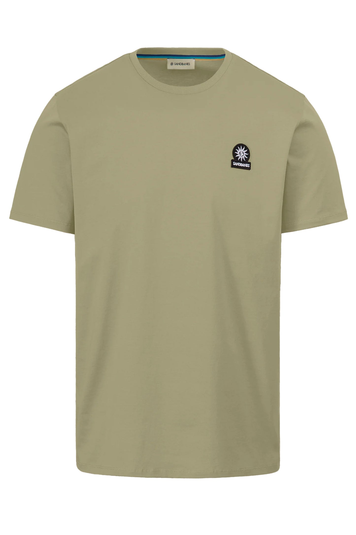 SANDBANKS BADGE LOGO T-SHIRT ARMY GREEN