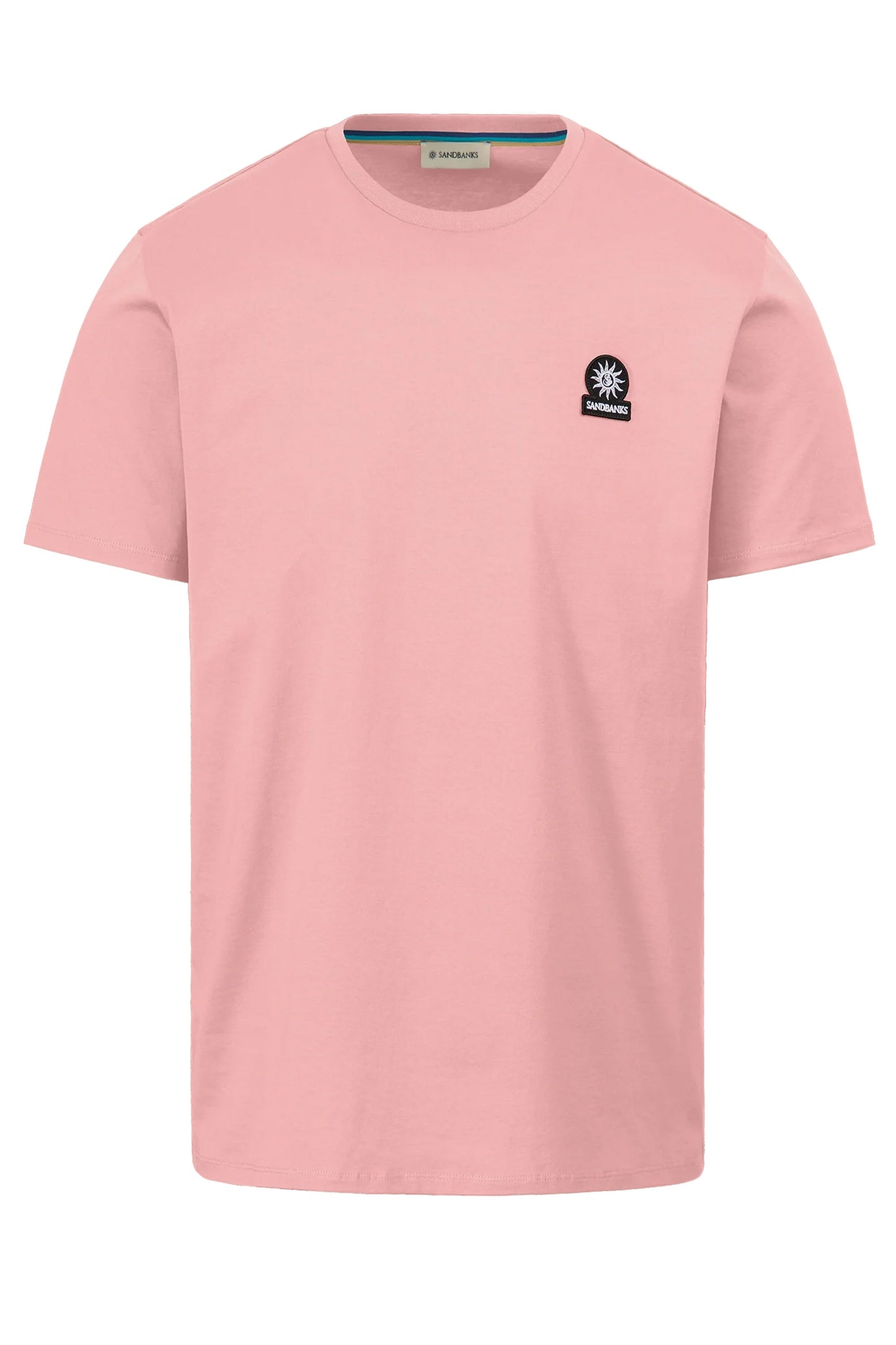 SANDBANKS BADGE LOGO T-SHIRT DUSTY PINK