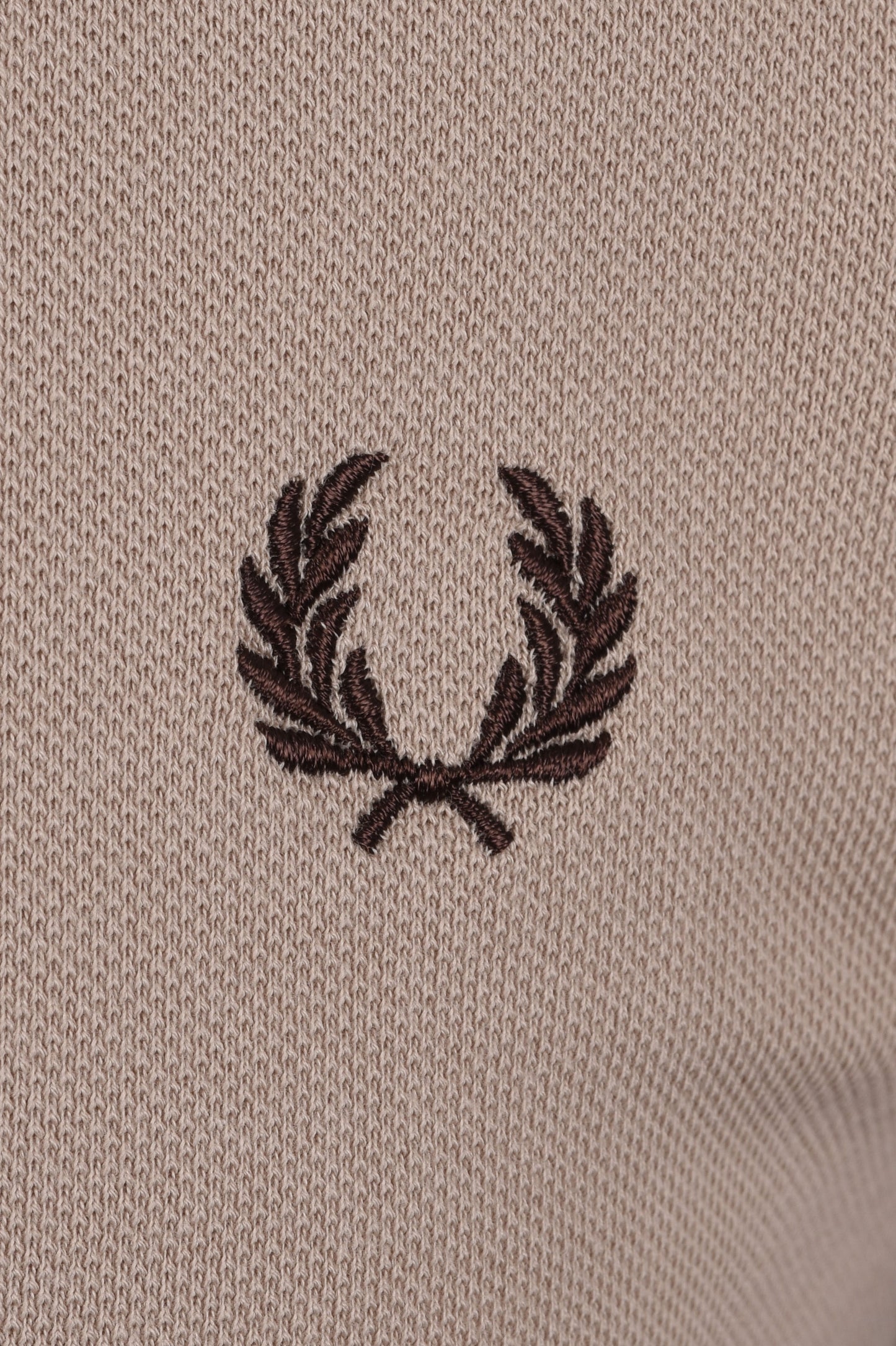 FRED PERRY TWIN TIPPED POLO WARM OAT/COURT GREEN/BURNT TOB