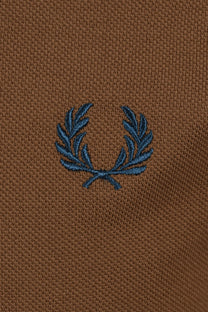 FRED PERRY TWIN TIPPED POLO SHADED STONE/ECRU/DARK PETROL Fred Perry