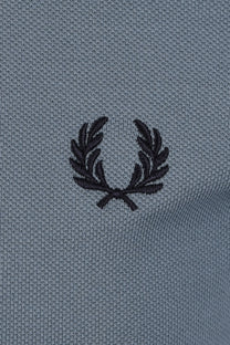 FRED PERRY TWIN TIPPED POLO STOCKPORT BLUE Fred Perry