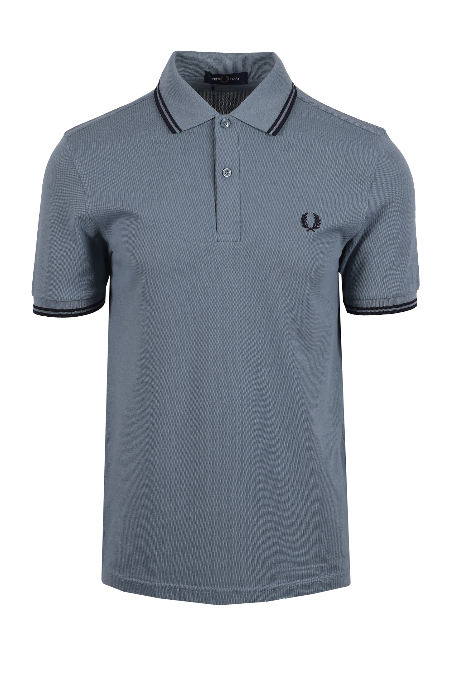 FRED PERRY TWIN TIPPED POLO STOCKPORT BLUE