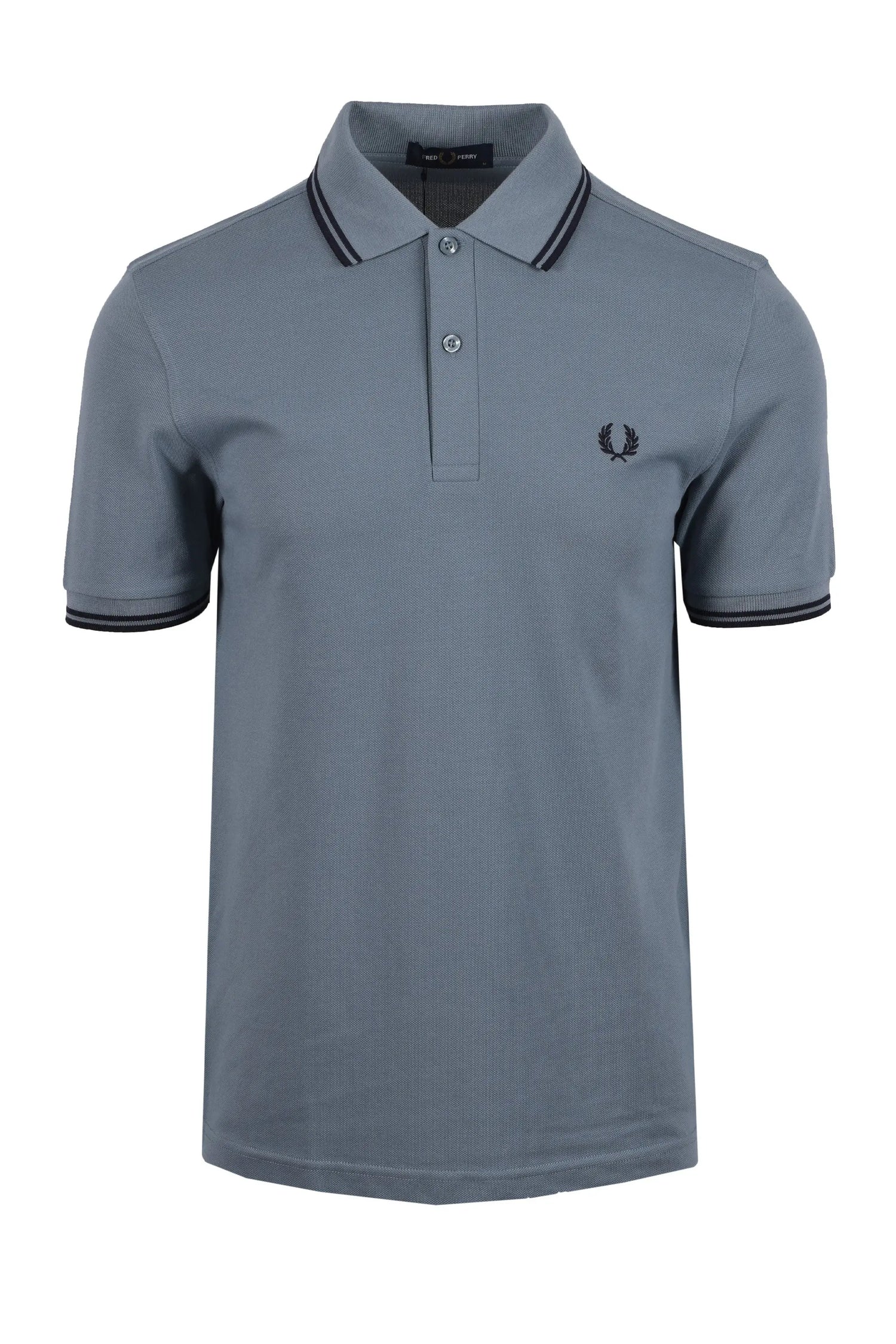 FRED PERRY TWIN TIPPED POLO STOCKPORT BLUE Fred Perry