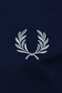 FRED PERRY TWIN TIPPED TSHIRT FRENCH NAVY/GOLD/BLUE Fred Perry