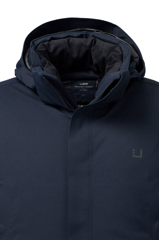 UBR REDOX PARKA D JACKET NAVY Ubr Michael Stewart Menswear  Jackets