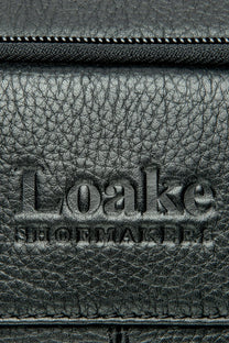 LOAKE WATERLOO LEATHER RUCKSACK BLACK Loake