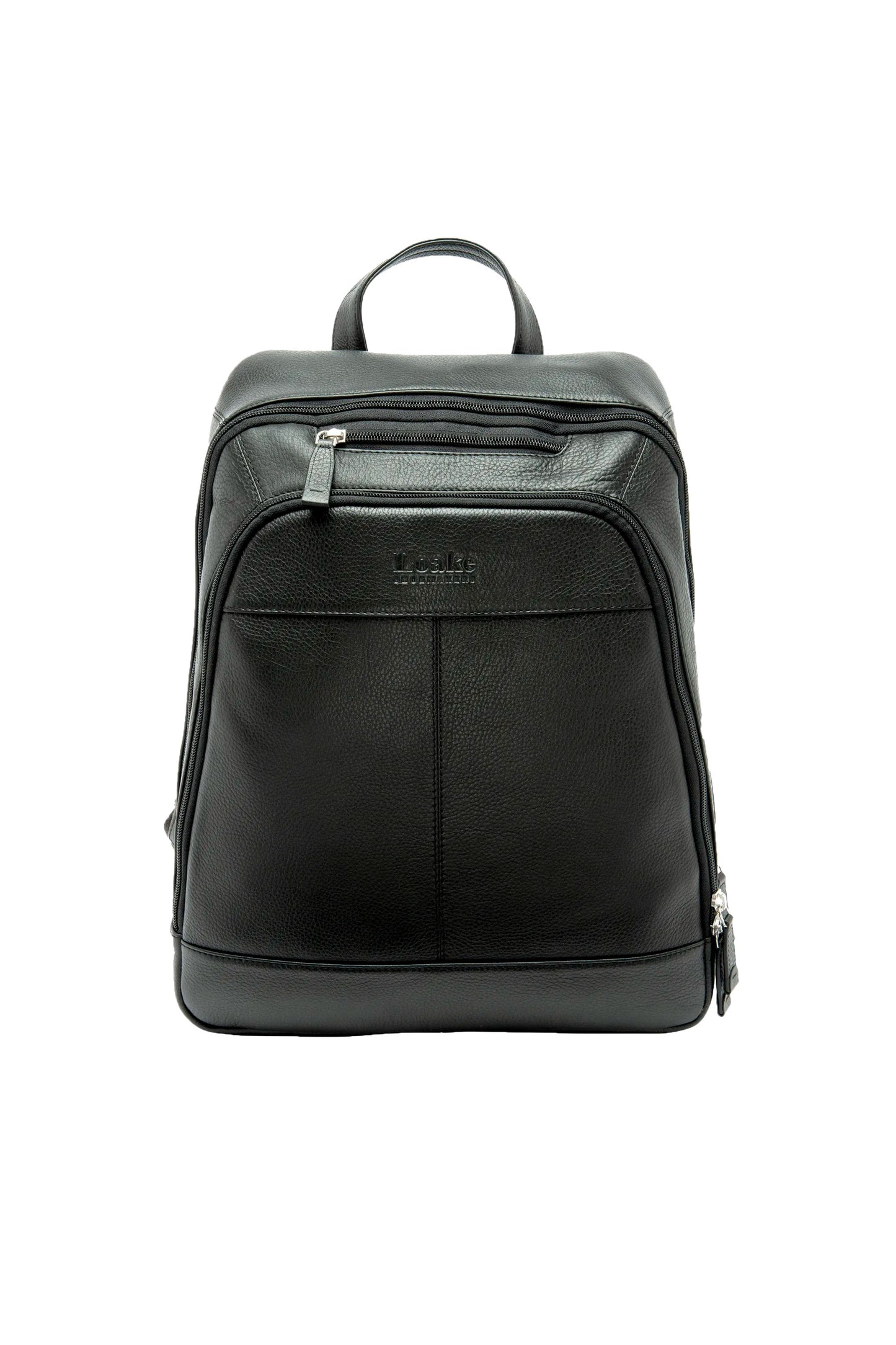LOAKE WATERLOO LEATHER RUCKSACK BLACK