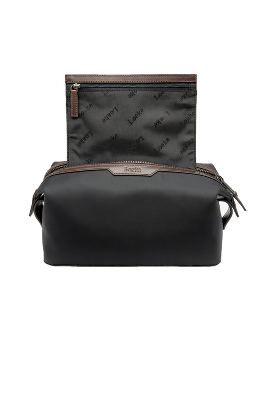LOAKE WELLAND WASH BAG BLACK