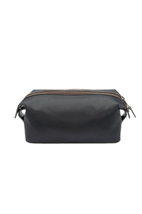 LOAKE WELLAND WASH BAG BLACK Loake