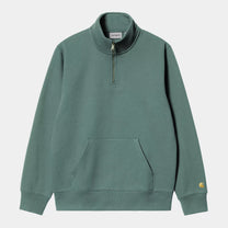 CARHARTT CHASE NECK 1/4 ZIP SILVER PINE/GOLD Carhartt
