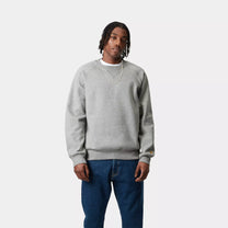 CARHARTT CHASE SWEATSHIRT GREY HEATHER/GOLD Carhartt