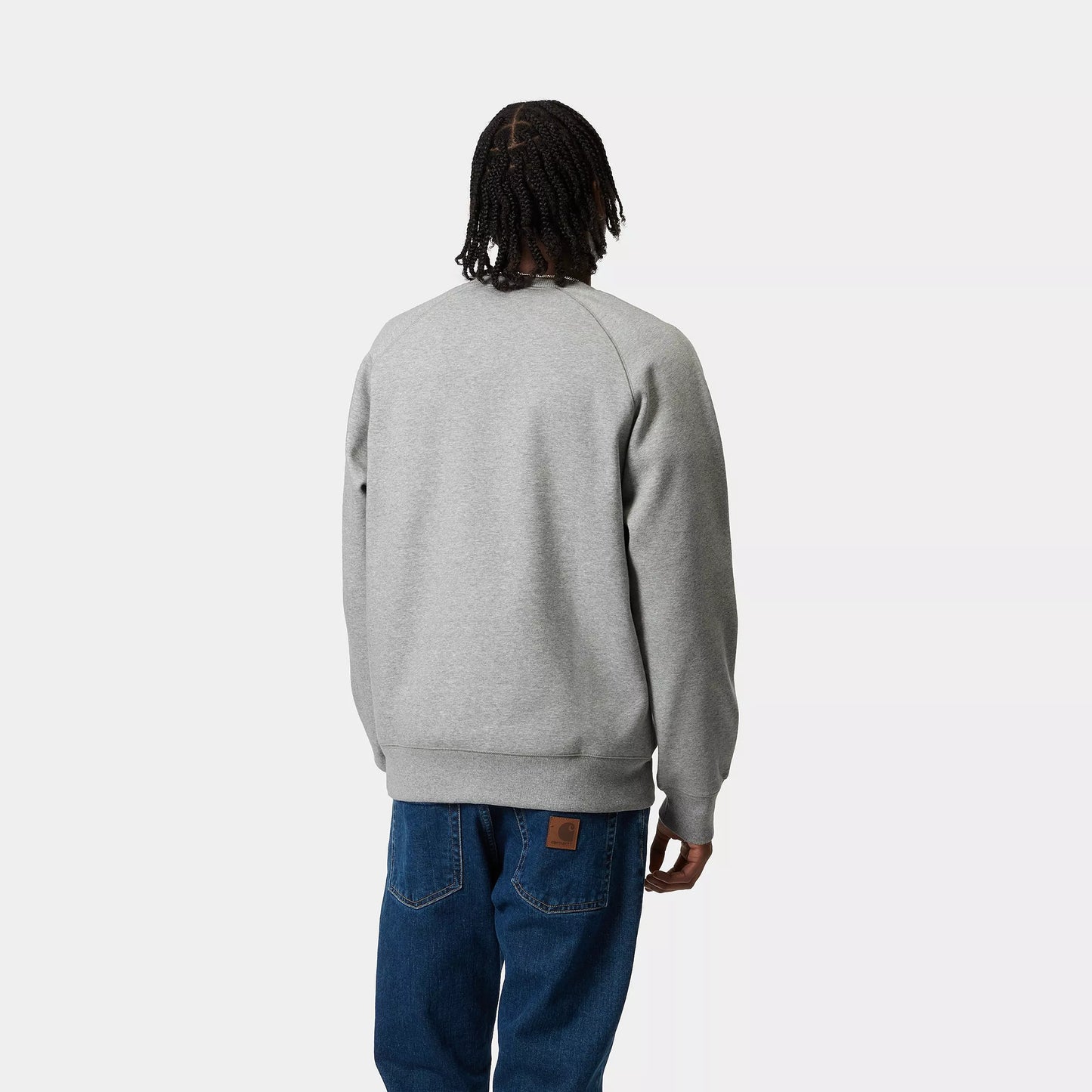 CARHARTT CHASE SWEATSHIRT GREY HEATHER/GOLD