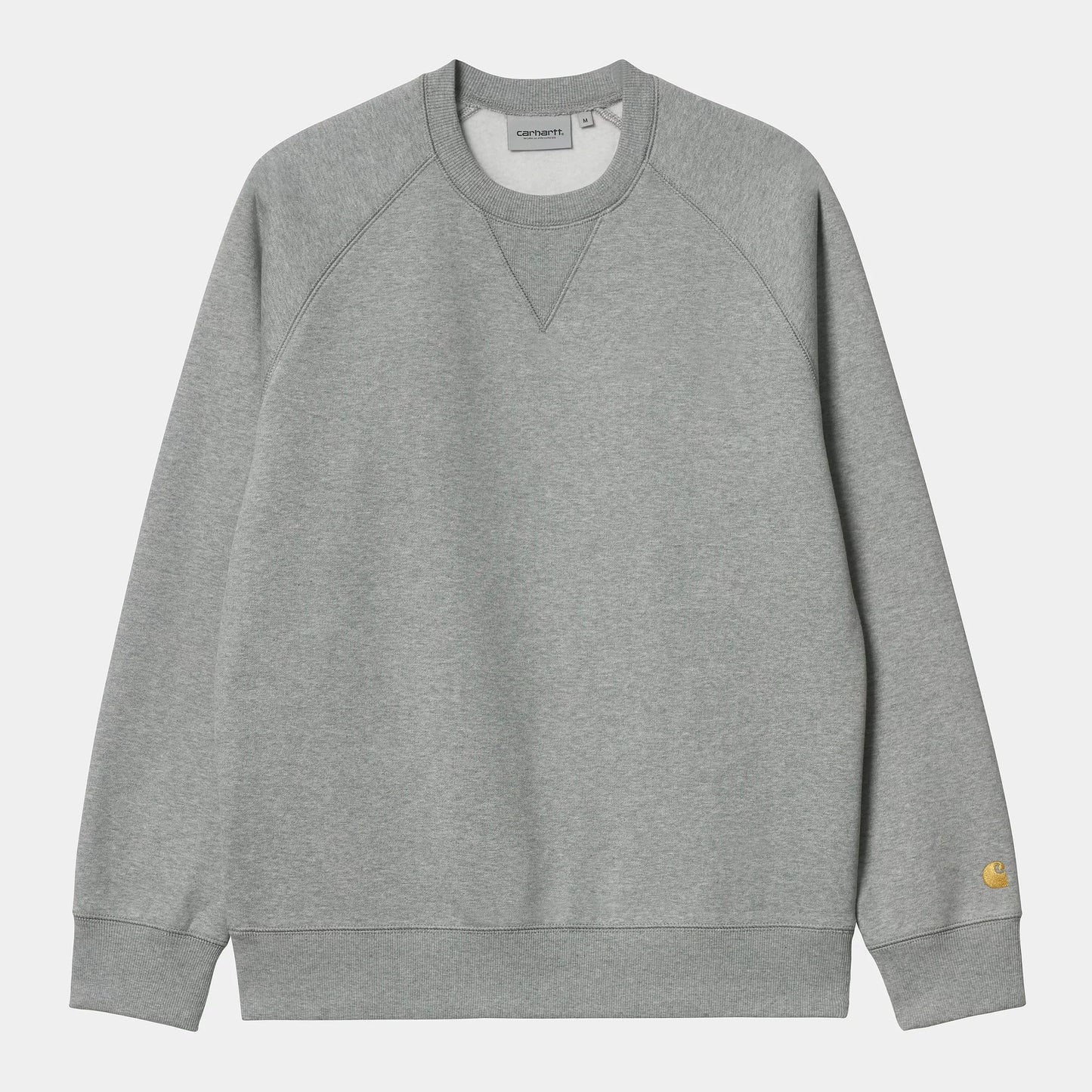 CARHARTT CHASE SWEATSHIRT GREY HEATHER/GOLD