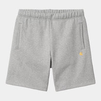 CARHARTT CHASE SWEAT SHORT GREY HEATHER/GOLD Carhartt