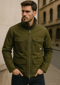 A man a stylish green jacket cover image for a video