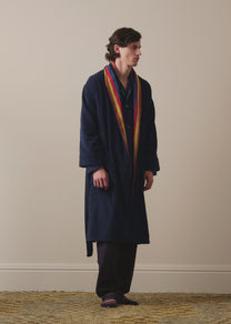 PAUL SMITH DRESSING GOWN ARTIST STRIPE NAVY
