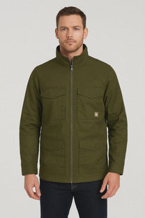 A man a stylish green jacket cover image for a video
