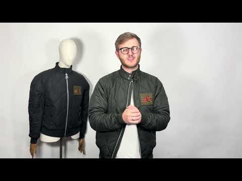 Barbour Intl Steve Mcqueen Quilted Merchant Jacket Black MQU1326