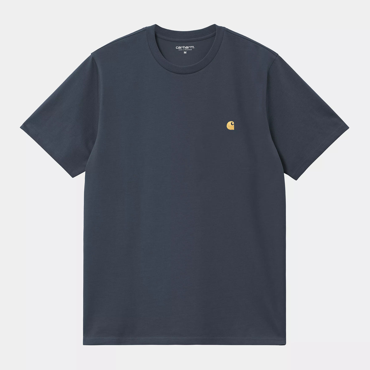 CARHARTT S/S CHASE T-SHIRT DUSKY BLUE/GOLD Carhartt