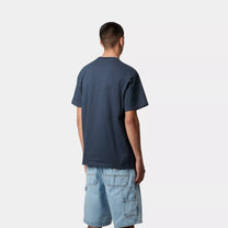 CARHARTT S/S CHASE T-SHIRT DUSKY BLUE/GOLD Carhartt