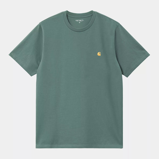 CARHARTT S/S CHASE T-SHIRT SILVER PINE /GOLD