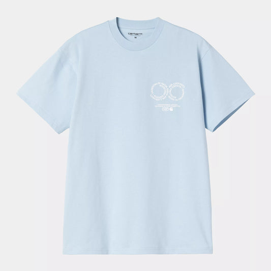 CARHARTT S/S ROTATION T-SHIRT AIR SKY/WHITE