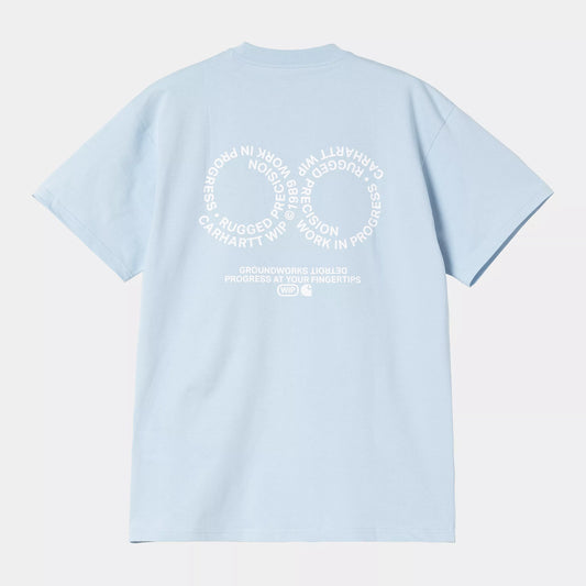 CARHARTT S/S ROTATION T-SHIRT AIR SKY/WHITE
